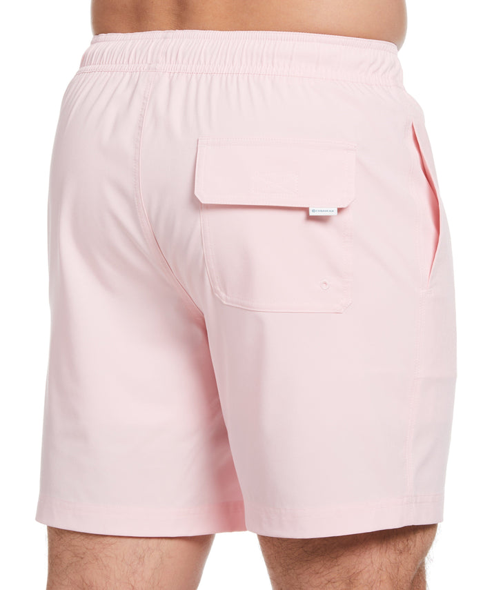 Cubavera Solid 7" Swim Trunks Rose Shadow