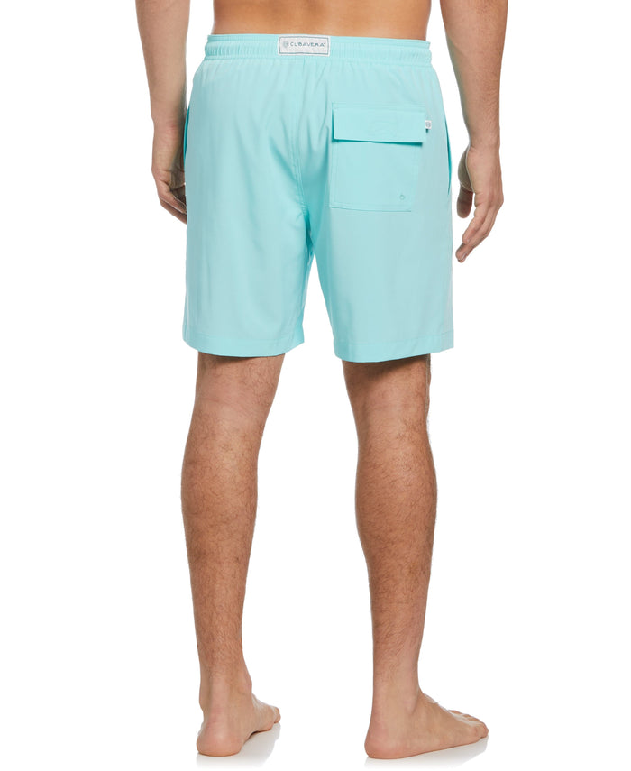 Cubavera Solid Swim Trunks Aruba Blue