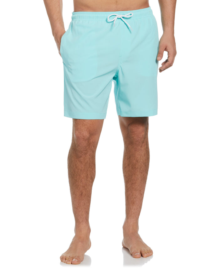 cubavera Solid Swim Trunks Aruba Blue