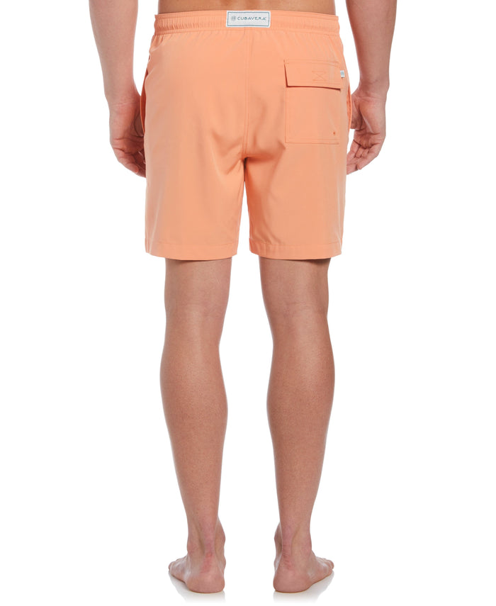 Cubavera Solid Swim Trunks Cadmium Orange