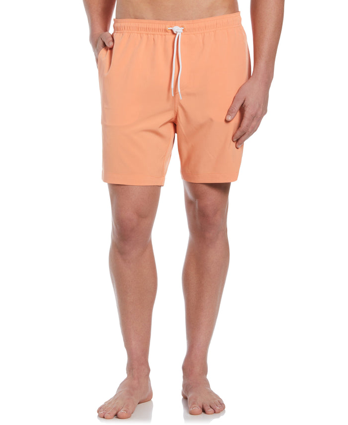 cubavera Solid Swim Trunks Cadmium Orange