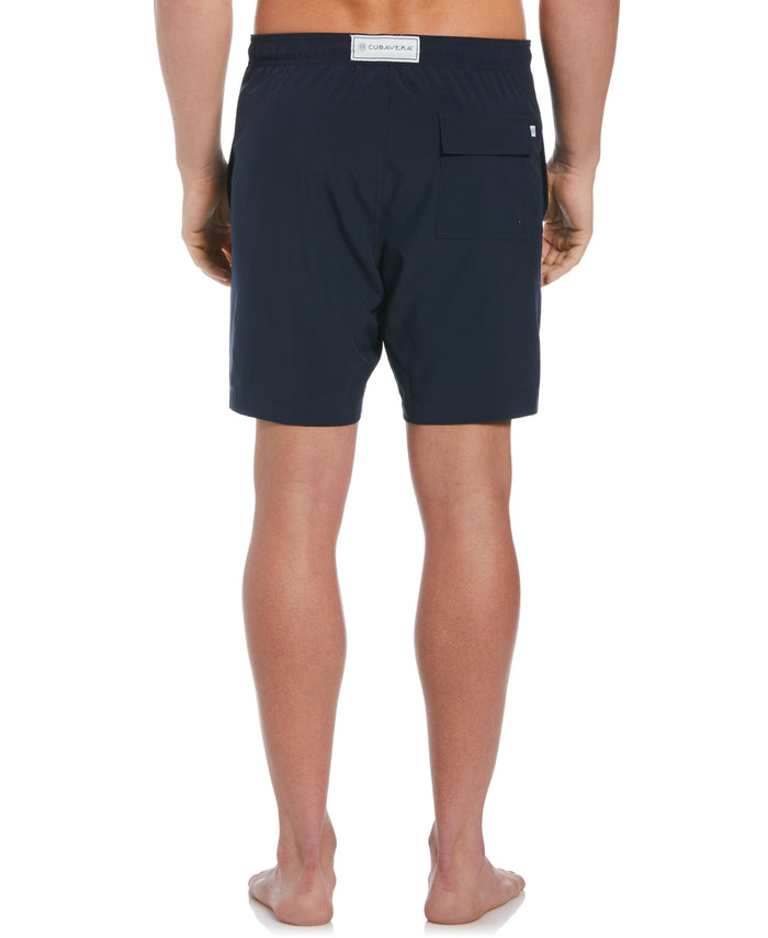 Cubavera Solid Swim Trunks Dress Blues