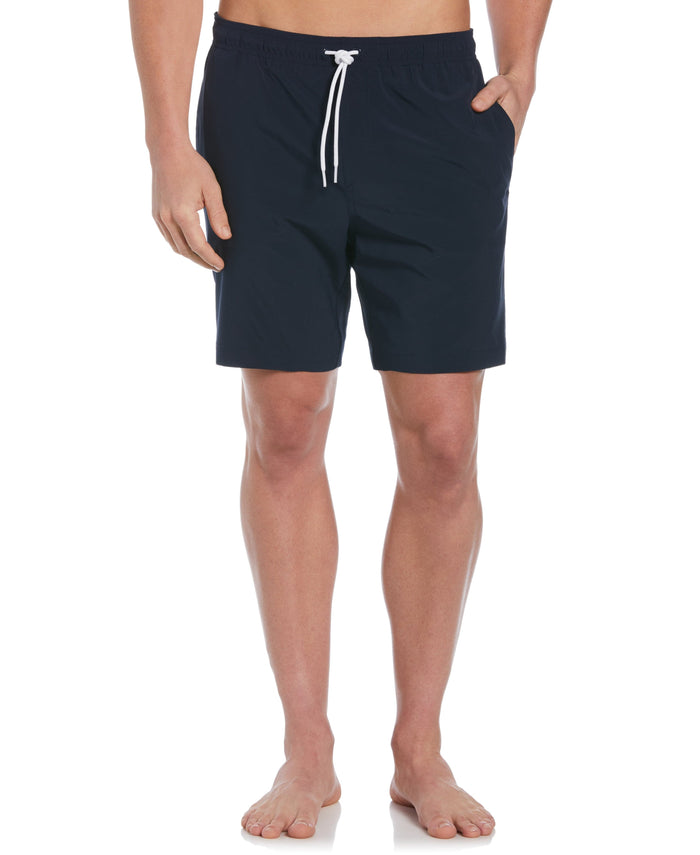 Cubavera Solid Swim Trunks Dress Blues