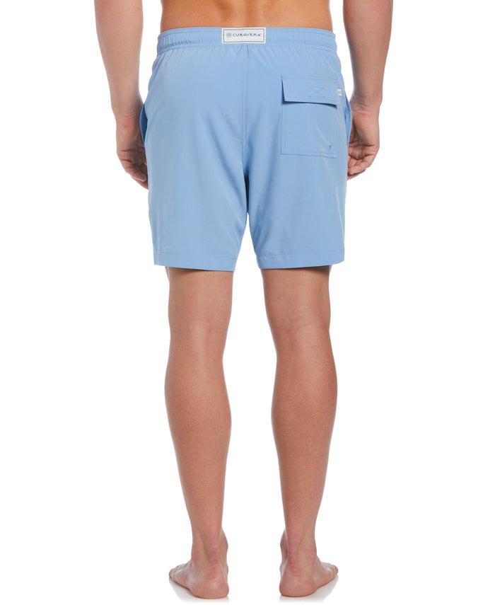 Cubavera Solid Swim Trunks Little Boy Blue