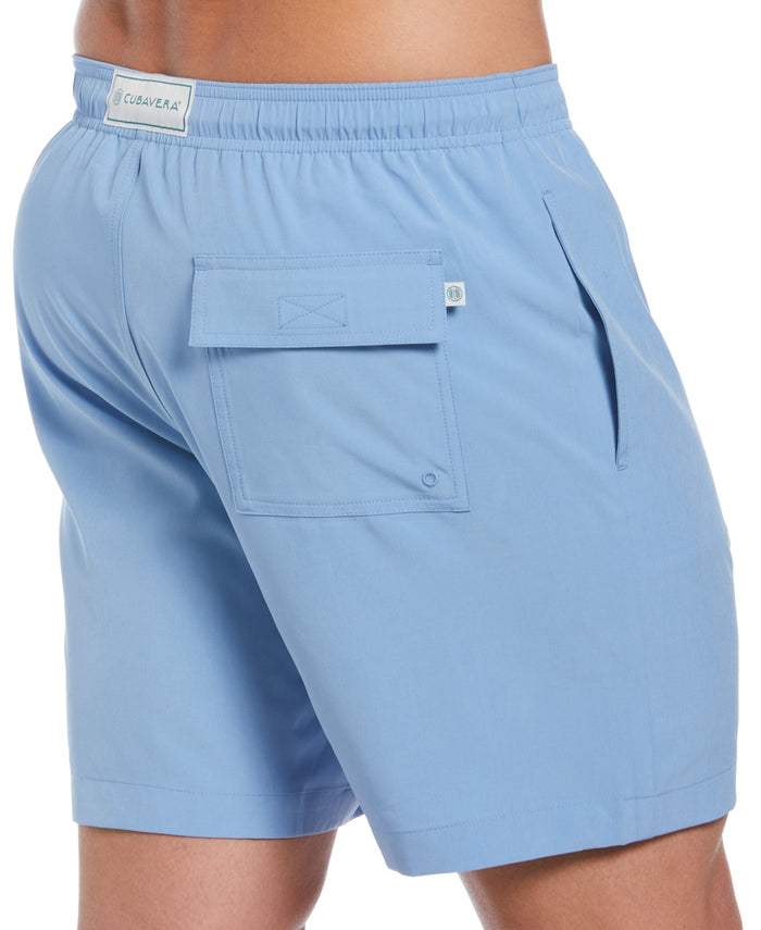 Cubavera Solid Swim Trunks Little Boy Blue
