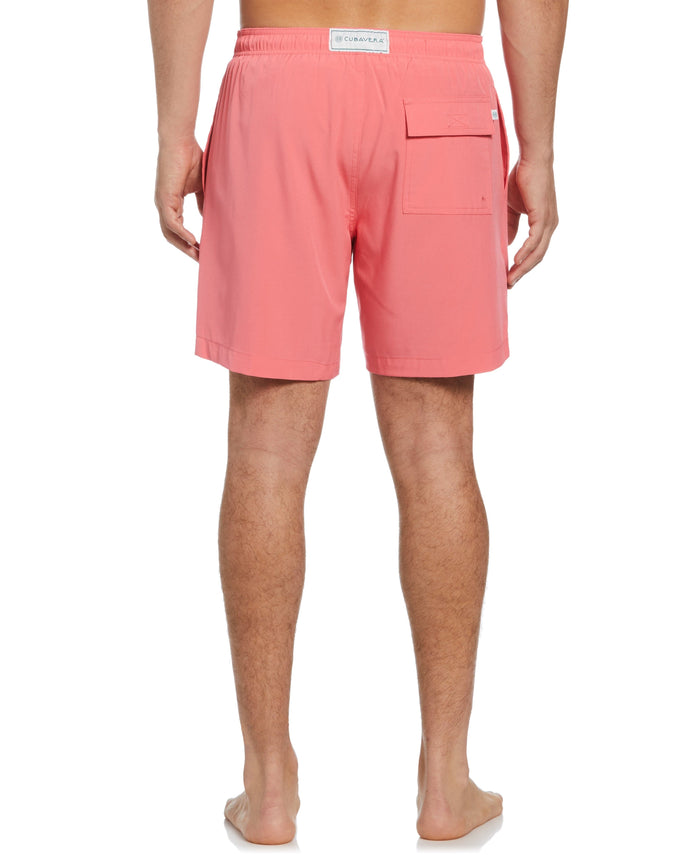 Cubavera Solid Swim Trunks Sunkissed Coral