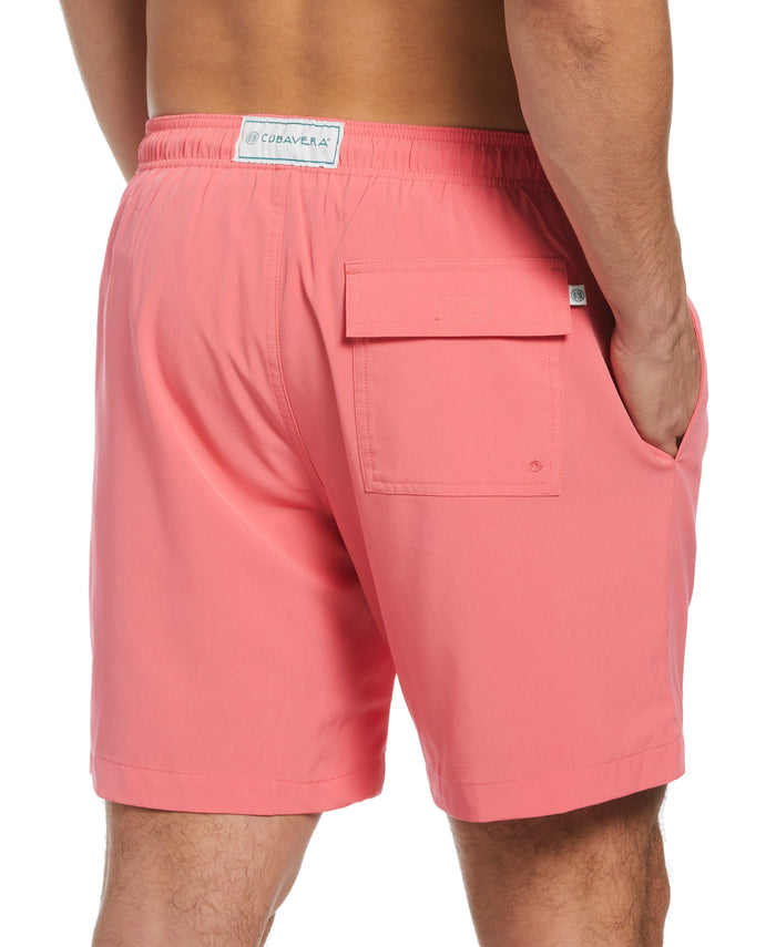 Cubavera Solid Swim Trunks Sunkissed Coral