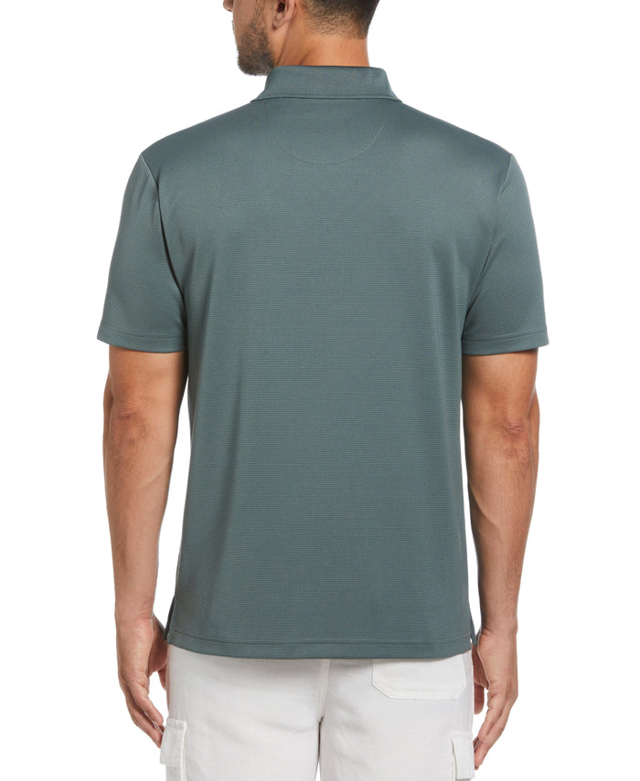 Cubavera Solid Textured Polo Balsam Green