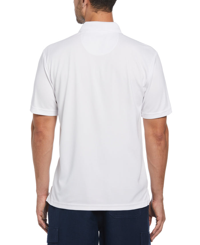 Cubavera Solid Textured Polo Bright White