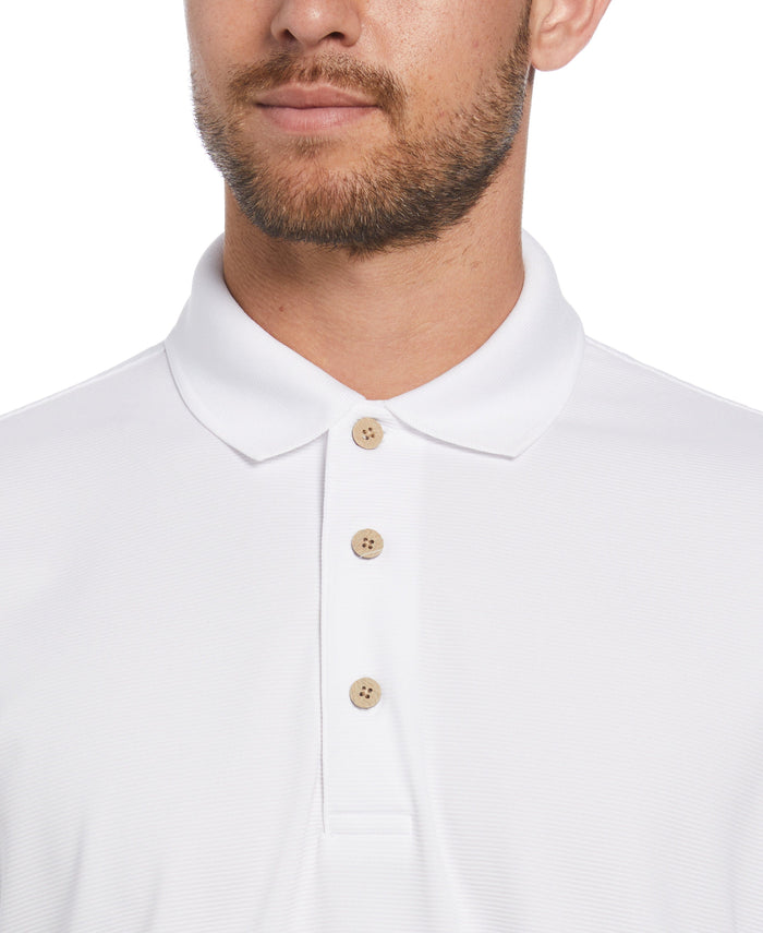 Cubavera Solid Textured Polo Bright White