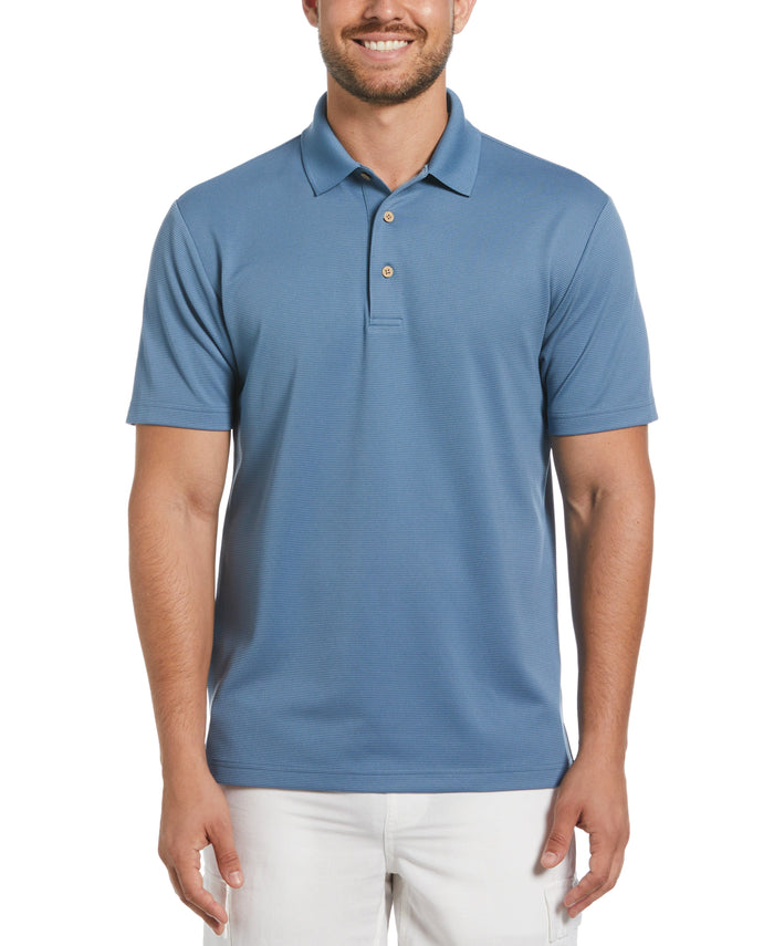 cubavera Solid Textured Polo Captains Blue