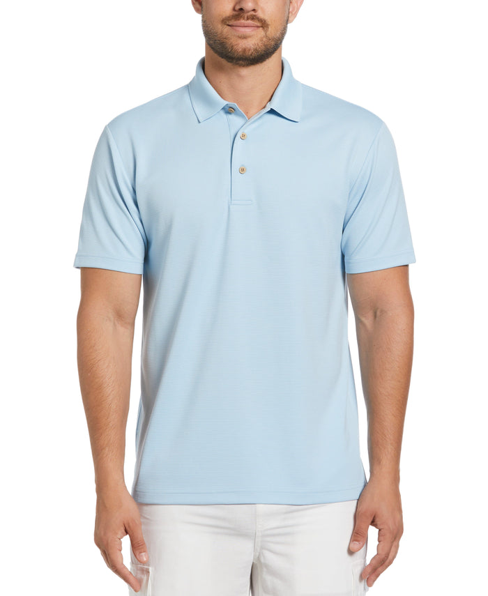 cubavera Solid Textured Polo Cerulean