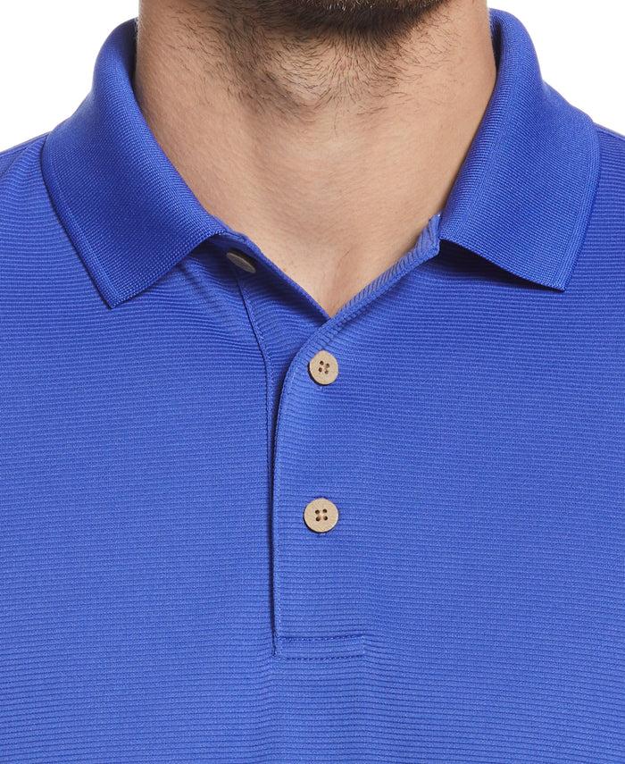 Cubavera Solid Textured Polo Dazzling Blue