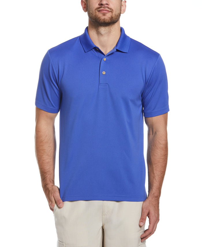cubavera Solid Textured Polo Dazzling Blue