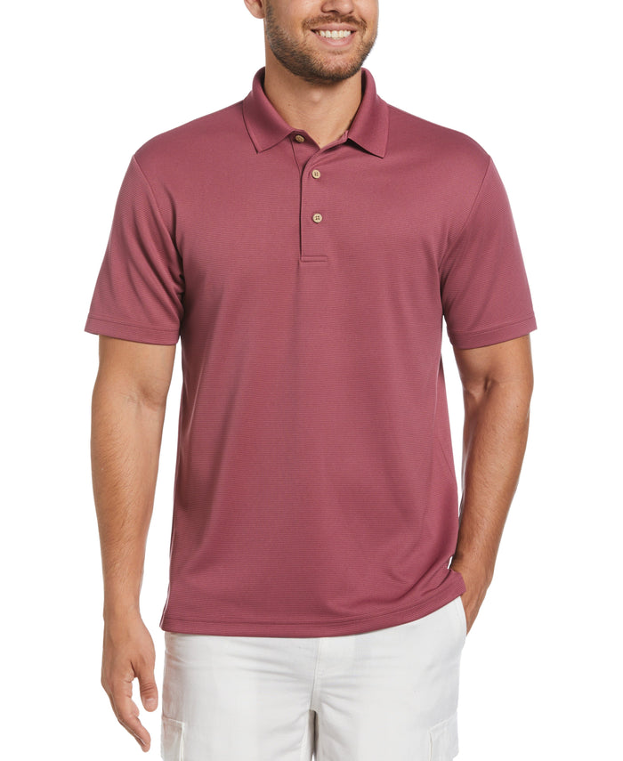 cubavera Solid Textured Polo Hawthorn Rose