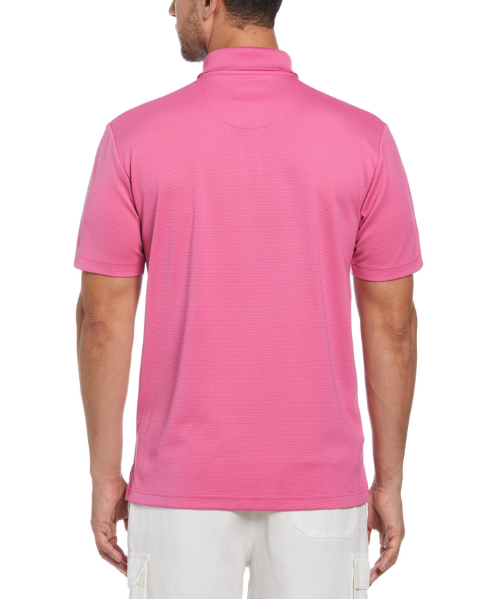 Cubavera Solid Textured Polo Ibis Rose