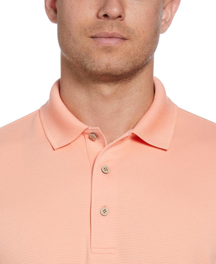 Cubavera Solid Textured Polo Peach Pink