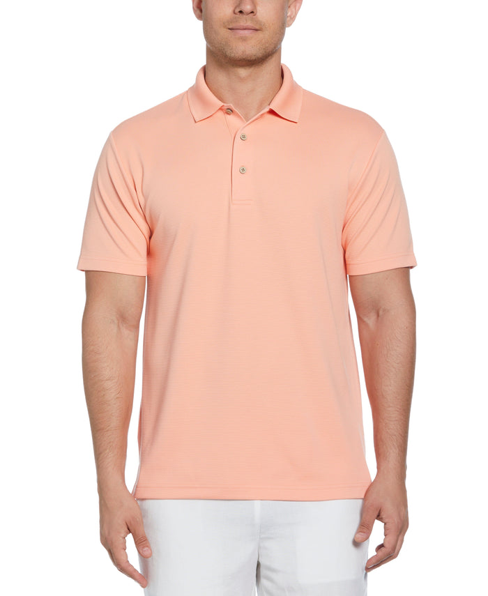 cubavera Solid Textured Polo Peach Pink