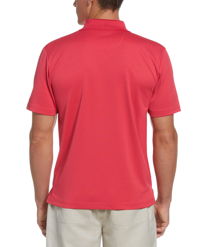 Cubavera Solid Textured Polo Raspberry Wine