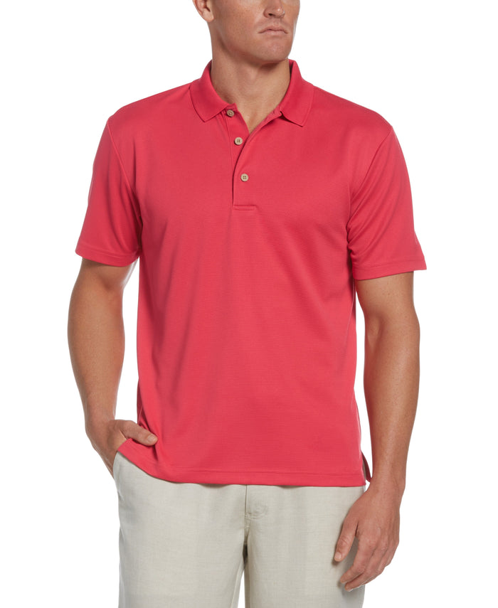 cubavera Solid Textured Polo Raspberry Wine