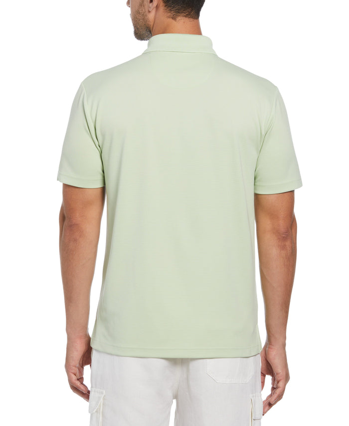 Cubavera Solid Textured Polo Seacrest