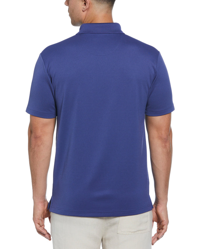 Cubavera Solid Textured Polo Skipper Blue