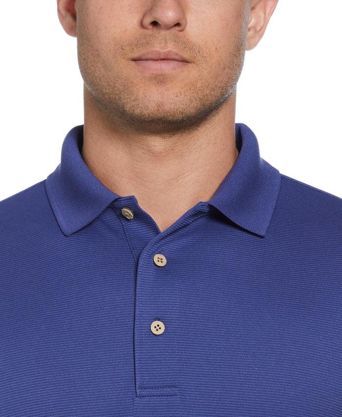 Cubavera Solid Textured Polo Skipper Blue