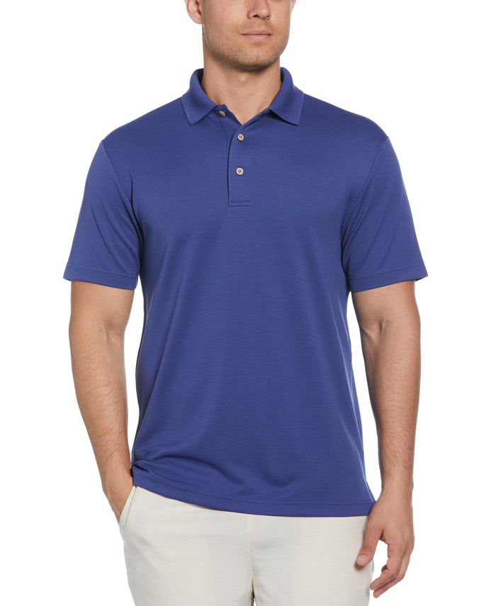 cubavera Solid Textured Polo Skipper Blue