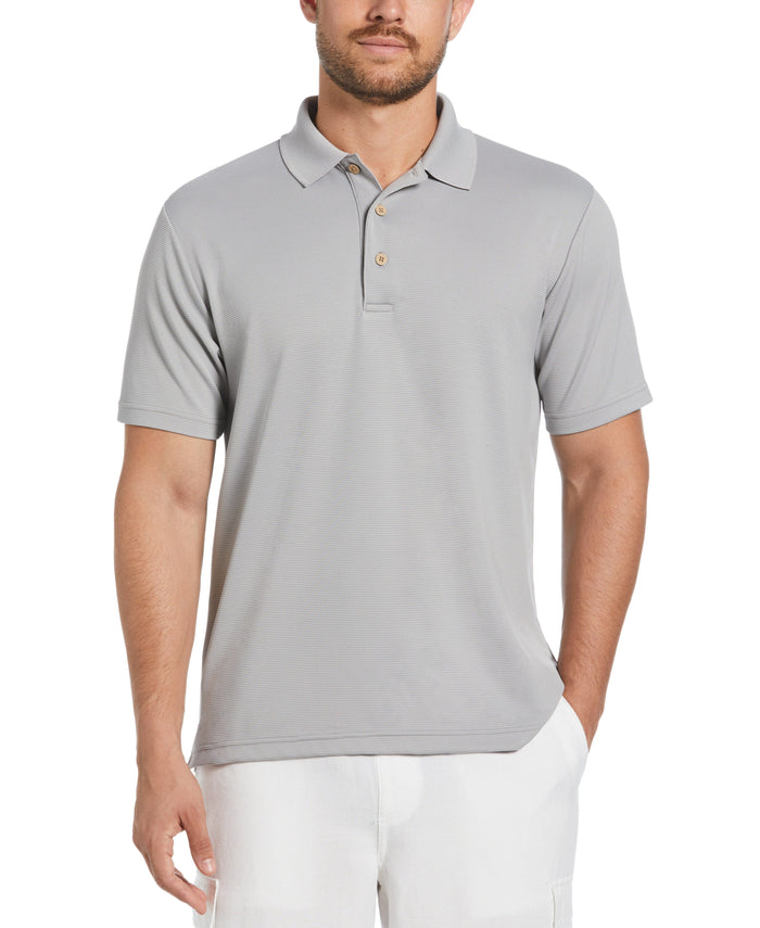 cubavera Solid Textured Polo Sleet