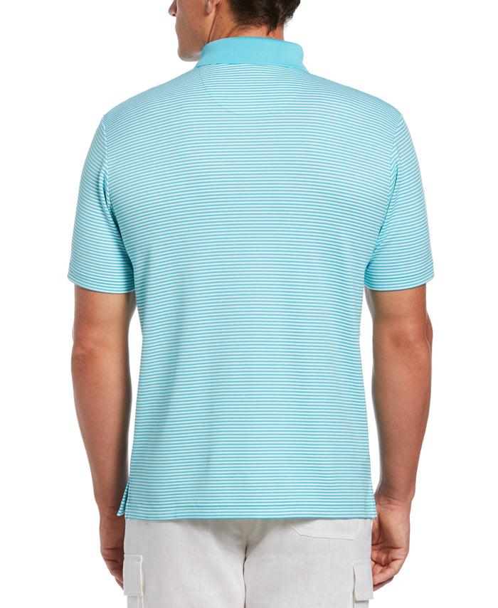 Cubavera Stripe Polo Blue Curacao