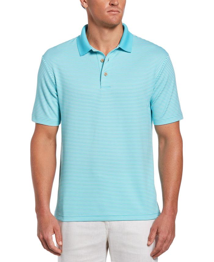 Cubavera Stripe Polo Blue Curacao