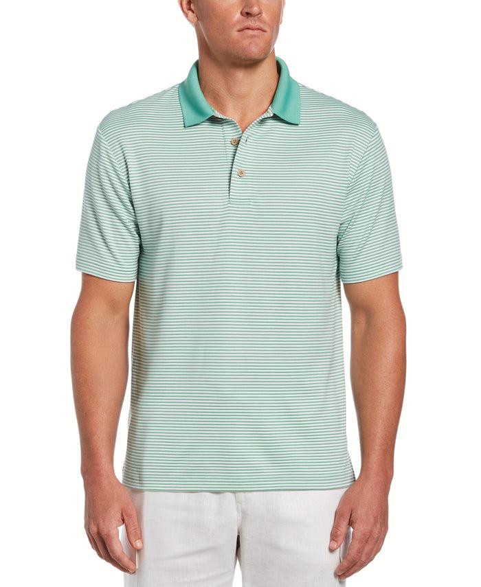 cubavera Stripe Polo Creme De Menthe