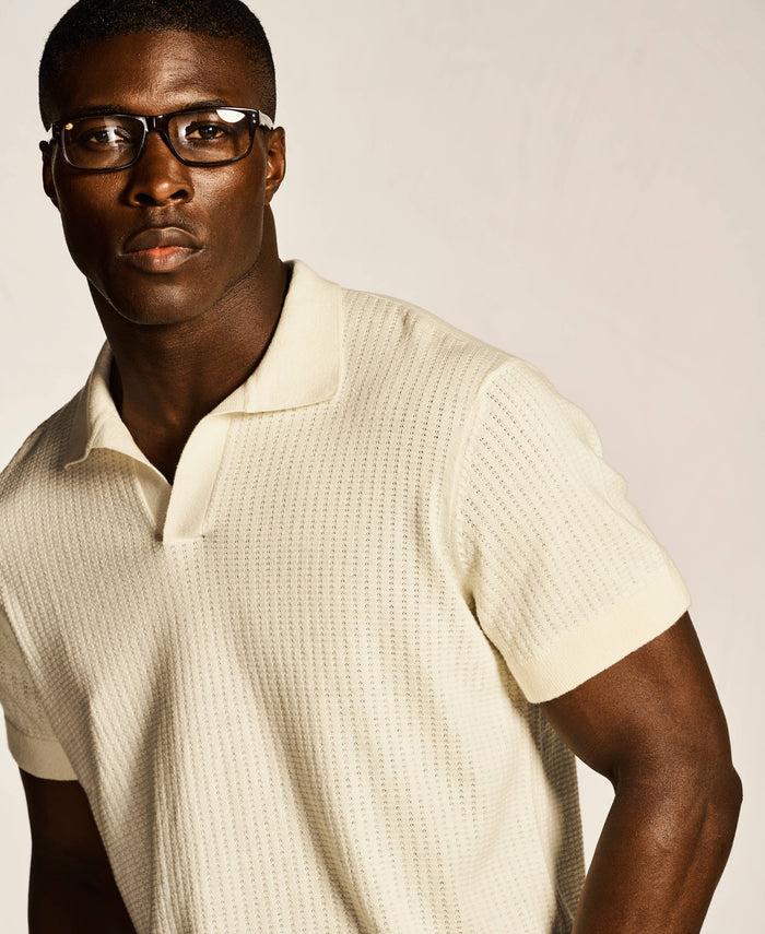 Cubavera Textured Knit Sweater Egret