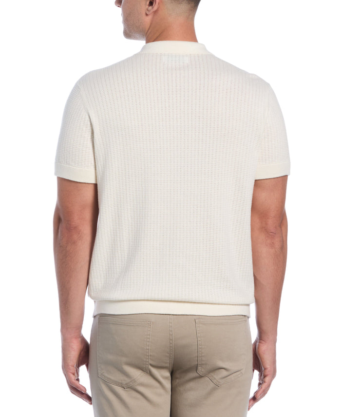 Cubavera Textured Knit Sweater Egret
