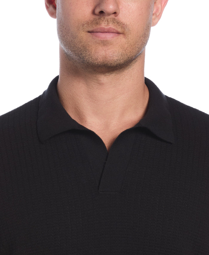 Cubavera Textured Knit Sweater Jet Black