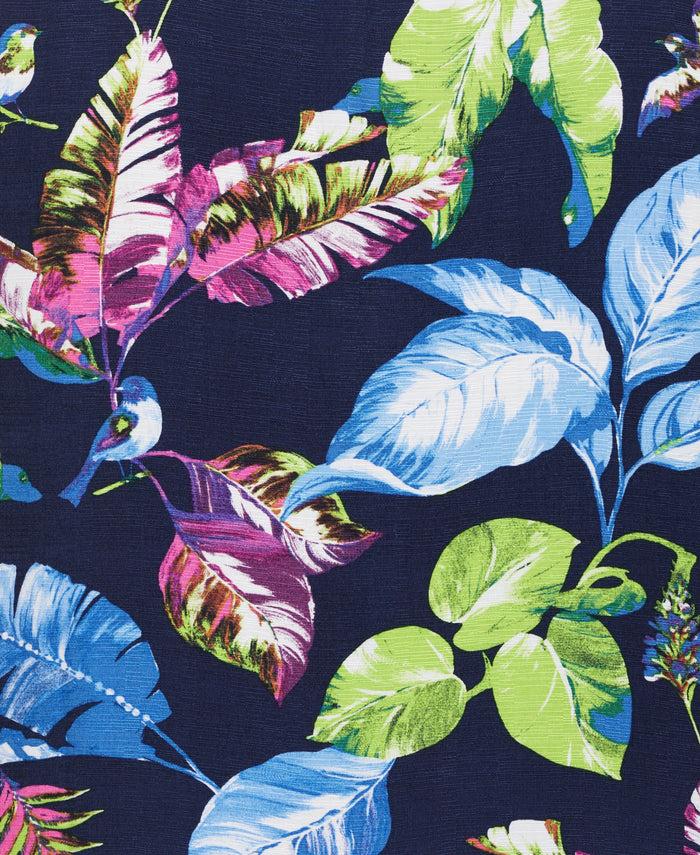 Cubavera Textured Leaf Print Shirt Naval Academy