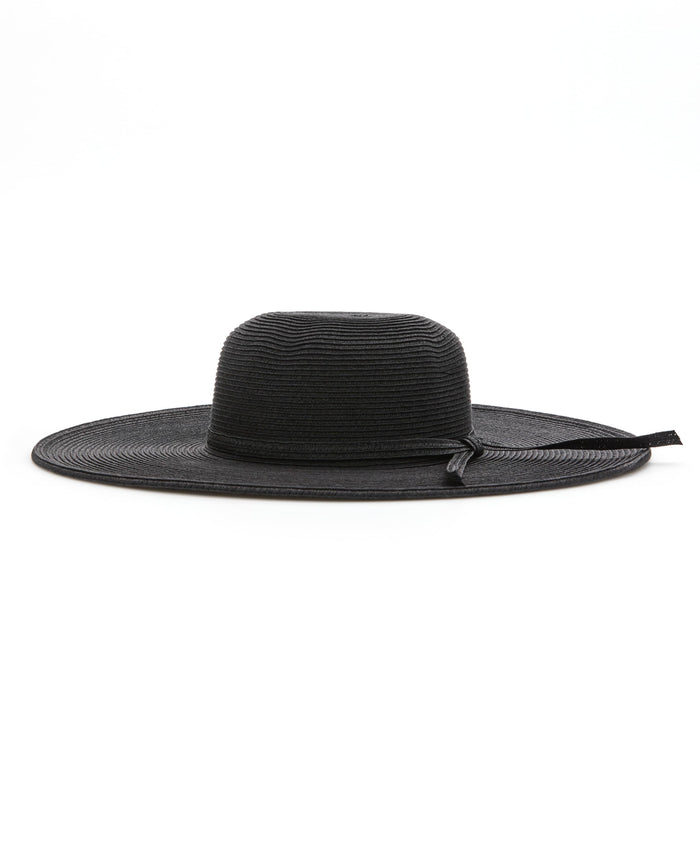 Cubavera Women's Paper Braid Big Brim Hat Black