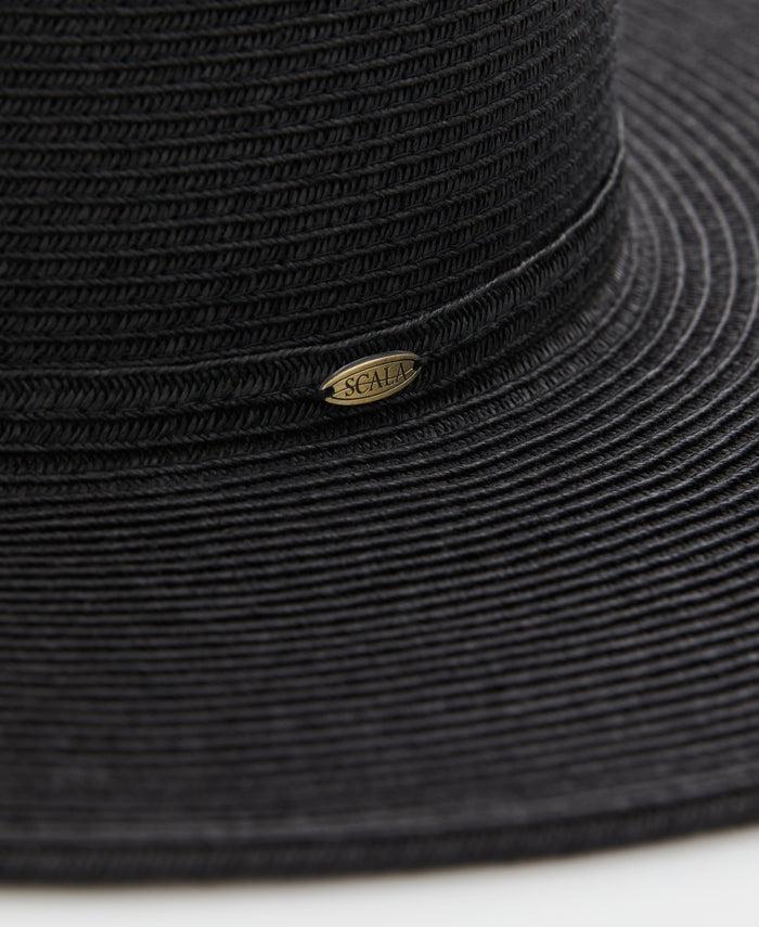 Cubavera Women's Paper Braid Big Brim Hat Black