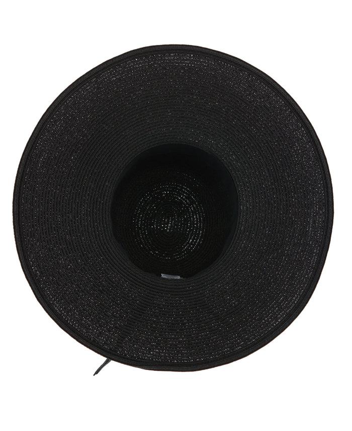 Cubavera Women's Paper Braid Big Brim Hat Black