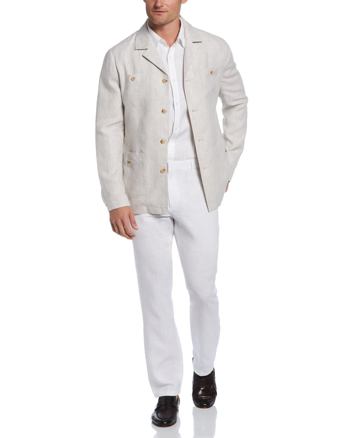 Cubavera Delave Linen Guayabera Jacket Natural Linen