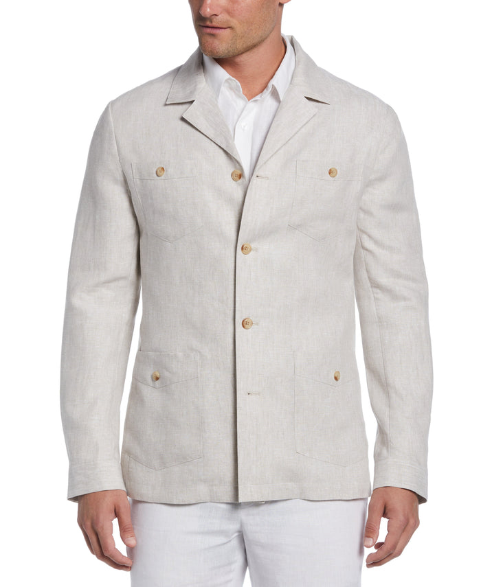cubavera Delave Linen Guayabera Jacket Natural Linen