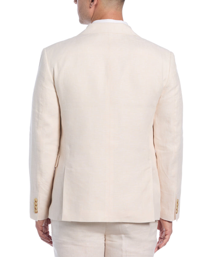 Cubavera Double Breasted Delave Linen Sports Coat Whitecap Gray