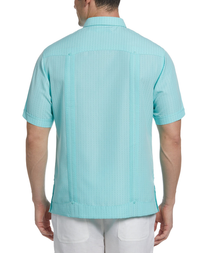 Cubavera EcoSelect™ Panel Guayabera Shirt Aqua Sky