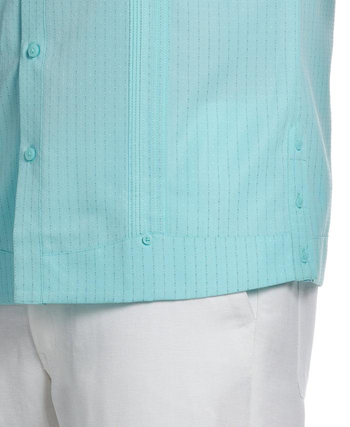 Cubavera EcoSelect™ Panel Guayabera Shirt Aqua Sky
