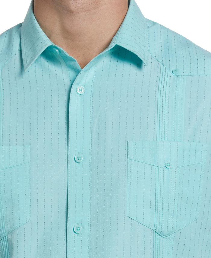 Cubavera EcoSelect™ Panel Guayabera Shirt Aqua Sky