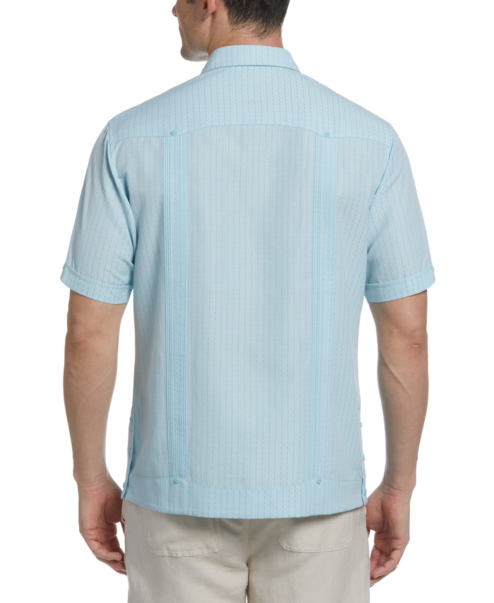 Cubavera EcoSelect™ Panel Guayabera Shirt Crystal Blue