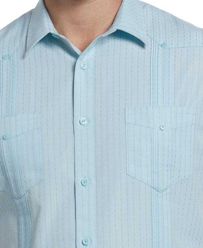 Cubavera EcoSelect™ Panel Guayabera Shirt Crystal Blue