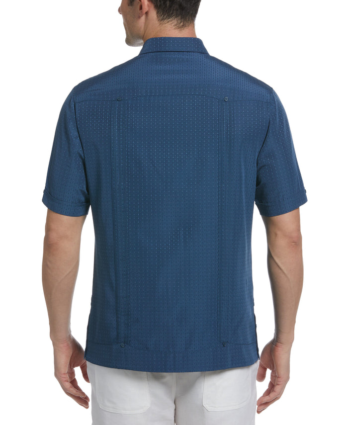 Cubavera EcoSelect™ Panel Guayabera Shirt Dark Denim