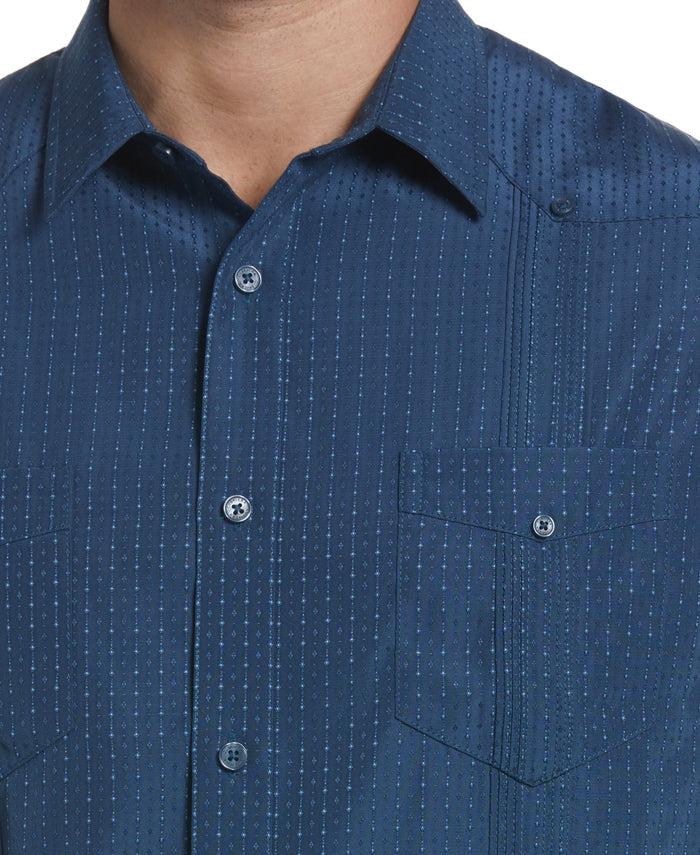 Cubavera EcoSelect™ Panel Guayabera Shirt Dark Denim