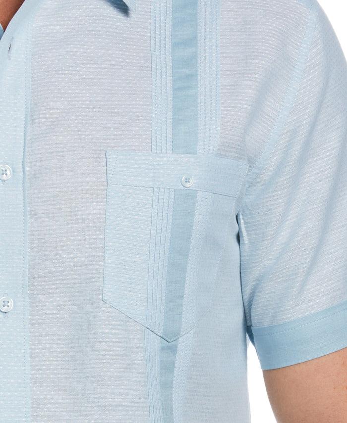 Cubavera Fashion Double Pocket Guayabera Shirt Sky Blue
